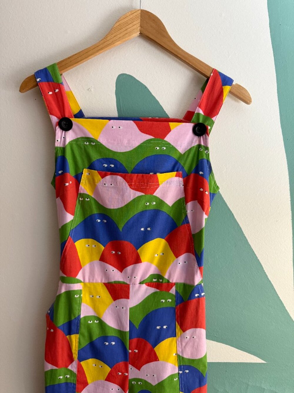 Nooworks Rainbow Lumps Overalls Size Small - Picture 3 of 5